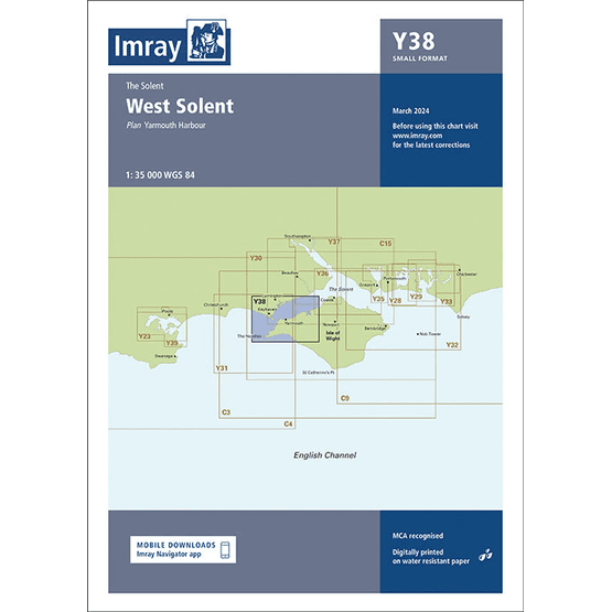 Imray Chart Y38: West Solent