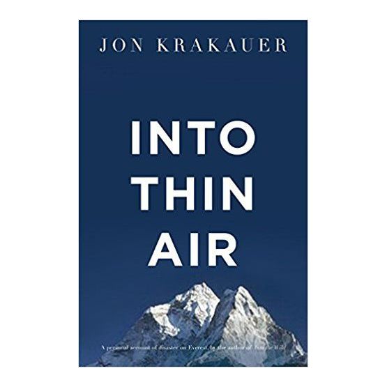 Into Thin Air by Jon Krakauer (slight damage front cover)