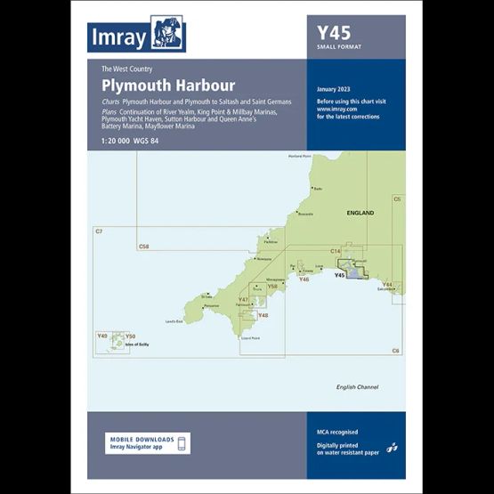 Imray Chart Y45: Plymouth Harbour