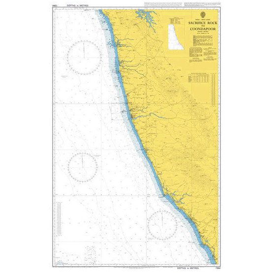IN258 Sacrifice Rock to Coondapoor Admiralty Chart