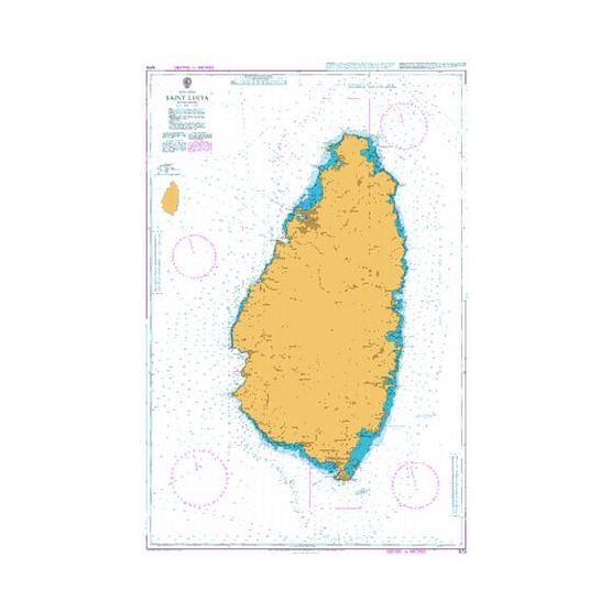 1273 St. Lucia Admiralty Chart