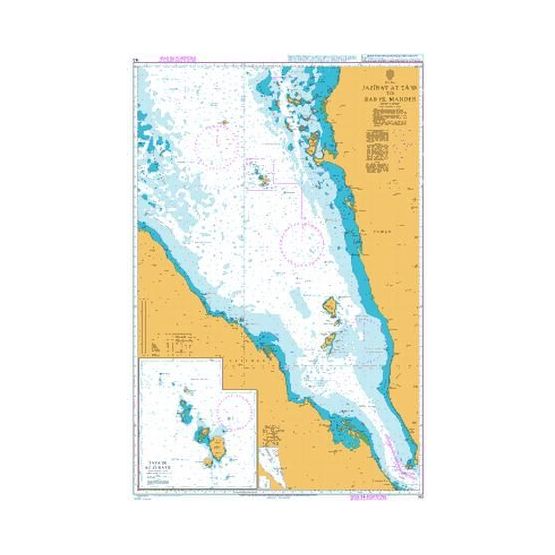 143 Jazirat at Ta'ir to Bab el Mandeb Admiralty Chart