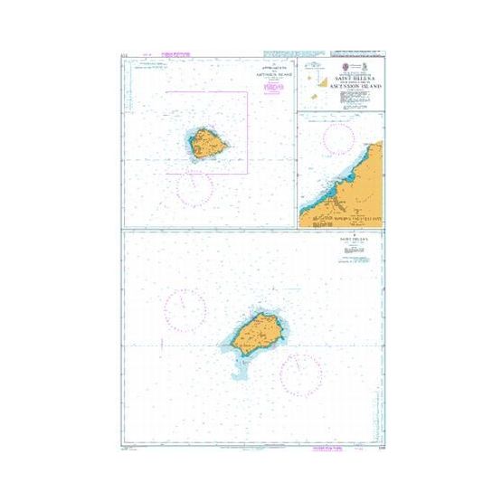 1771 Saint Helena with Approaches to Ascension Island Admiralty Chart