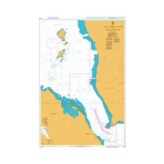 1925 Jabal Zuqar Island to Bab el Mandeb Admiralty Chart