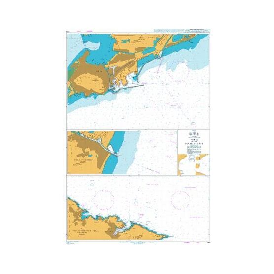 2114 Ports in the Golfe du Lion Admiralty Chart