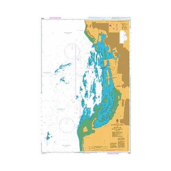 2599 Approaches to Jeddah ( Mina` al Jeddah ) Admiralty Chart
