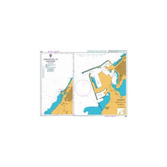 3352 Approaches to Banghazi Admiralty Chart