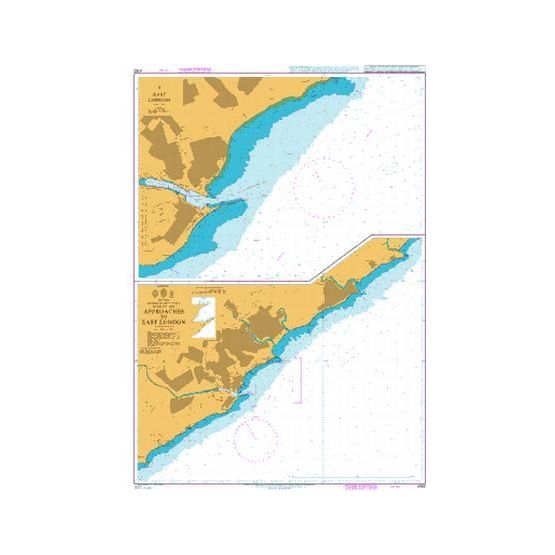 4162 Approaches to East London Admiralty Chart