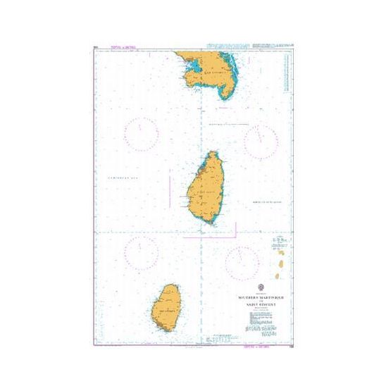 596 Southern Martinique to Saint Vincent Admiralty Chart