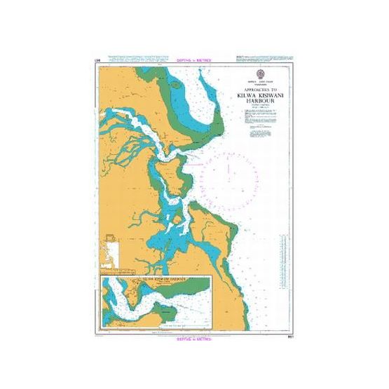 661 Approaches to Kilwa Kisiwani Harbour Admiralty Chart