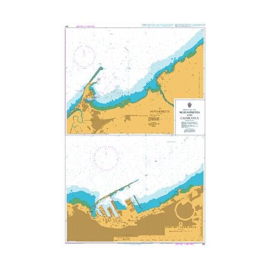 861 Mohammedia and Casablanca Admiralty Chart