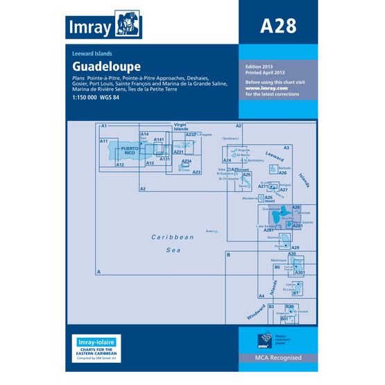 Imray Chart A28: Guadeloupe