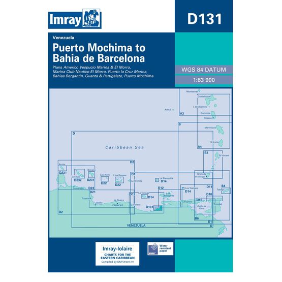 Imray Chart D131: Puerto Mochima to Bahia de Barcelona