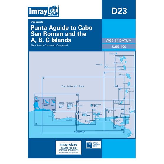 Imray Chart D23: Punta Aguide to C. San Roman &amp; A,B,C islands