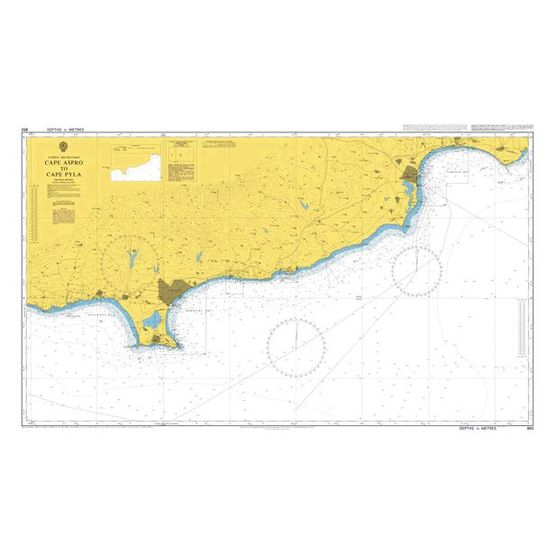 850 Cape Aspro to Cape Pyla Admiralty Chart