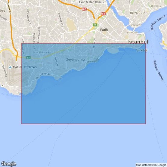1195 Anchorages in the southern approaches to Istanbul Bogazi Admiralty Chart