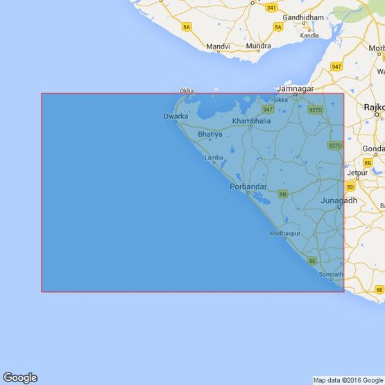 1470 Veraval to Okha Admiralty Chart