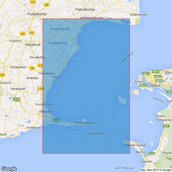 69 Palk BayWestern Part Admiralty Chart