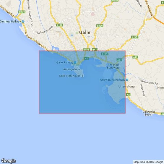819 Approaches to Galle Harbour Admiralty Chart