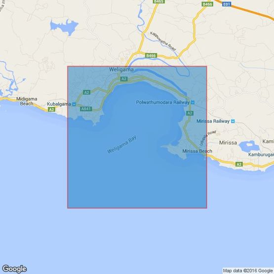 3700 Weligama to Colombo Admiralty Chart