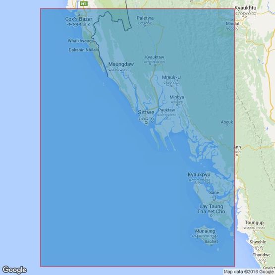 817 Elephant Point to Mun Aung Island Admiralty Chart