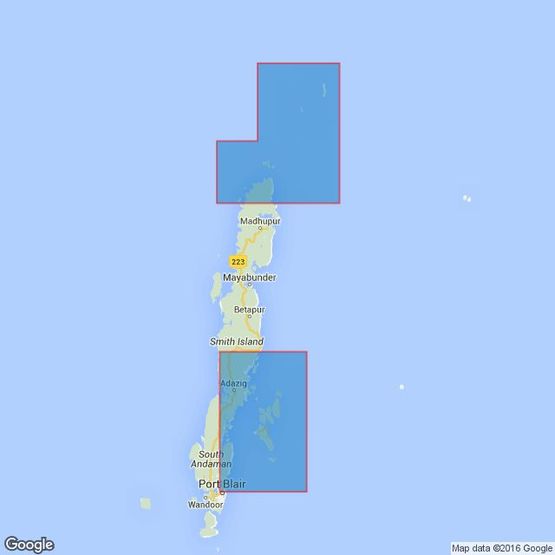 1419 Coco Channel and Northern Approaches to Port Blair Admiralty Chart