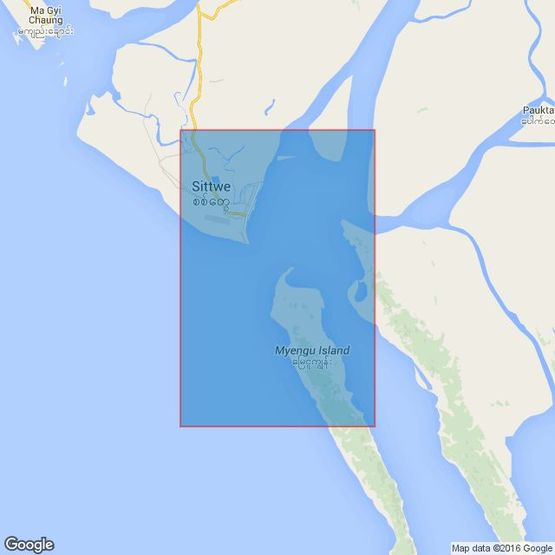 1885 Sittwe Admiralty Chart