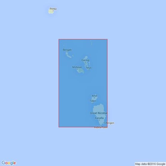 842 Chowra to Great Nicobar Admiralty Chart