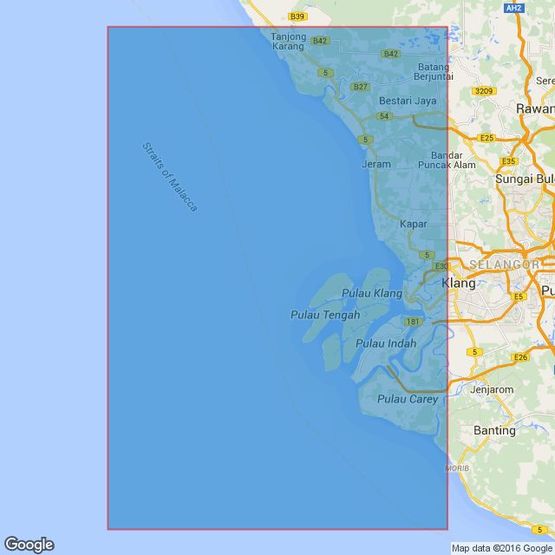 2139 Approaches to Pelabuhan Klang Admiralty Chart