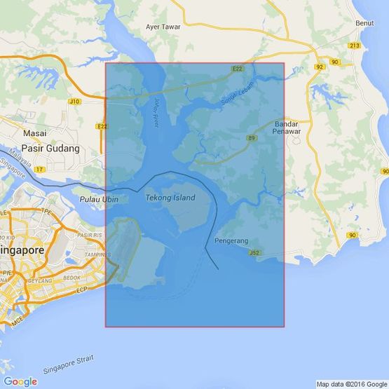 4043 Kuala Johor and Sungai Johor Admiralty Chart