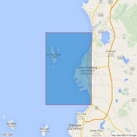 986 Approaches to Si Racha and Laem Chabang Admiralty Chart