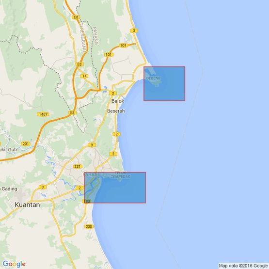 1379 Approaches to Kuantan Admiralty Chart