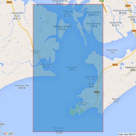 1555 Dafangji Dao to Hong Kong Admiralty Chart