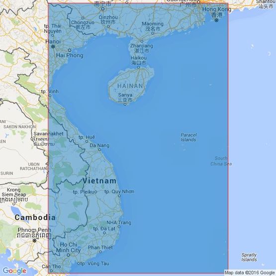 3488 Song Sai Gon to Hong Kong Admiralty Chart