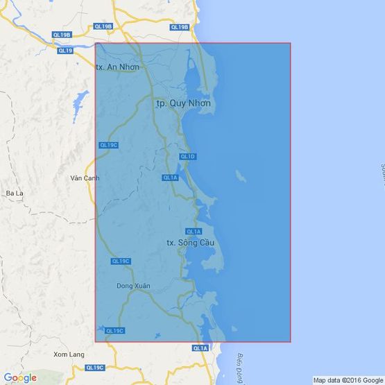 3874 Quy Nhon to Baie De Xuan Day Admiralty Chart