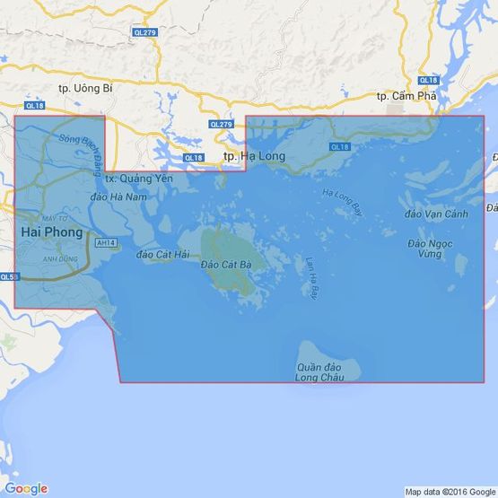 3875 Hai Phong to Cam Pha Admiralty Chart