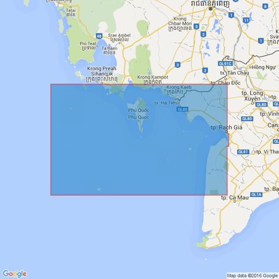 3879 Quan-Dao Nam Du to Baie De Ream Admiralty Chart