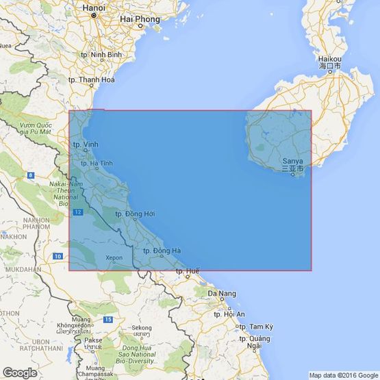 3989 Gulf of Tongking Admiralty Chart (Southern sheet)