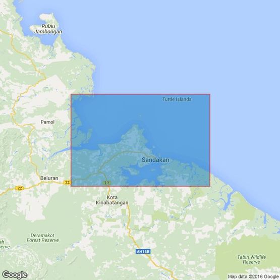 1649 Approaches to Sandakan including Labuk Bay Admiralty Chart