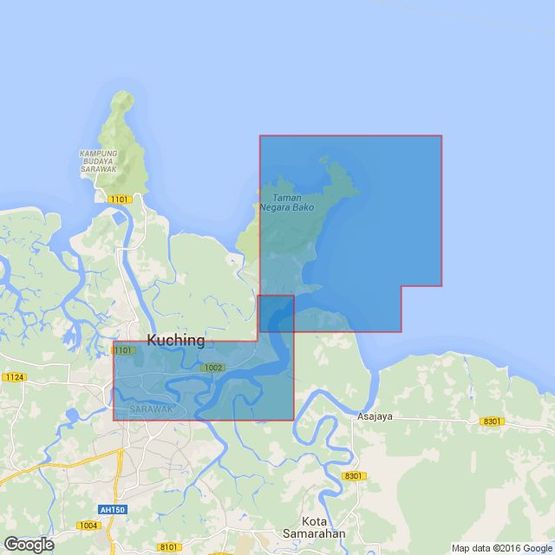 1822 Sungai Sarawak Tanjung Po to Pending Admiralty Chart