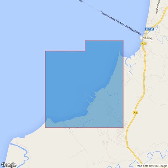 1844 Brunei Bay and Approaches Admiralty Chart