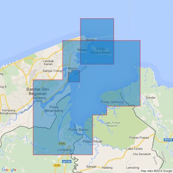 2134 Plans in Brunei Bay Admiralty Chart