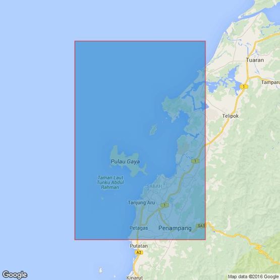 3626 Approaches to Kota Kinabalu and Teluk Sapangar Admiralty Chart