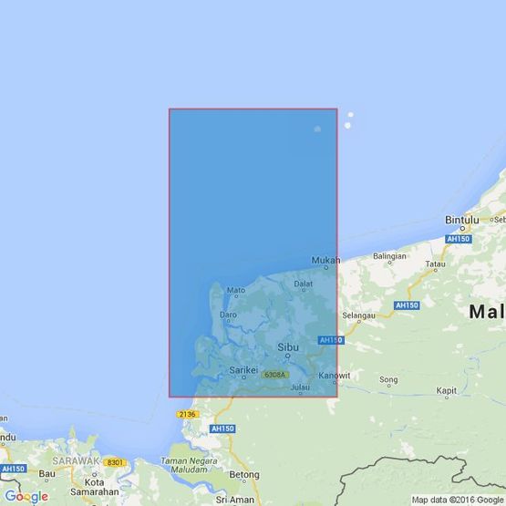 3836 Kuala Rajang to Kuala Mukah Admiralty Chart