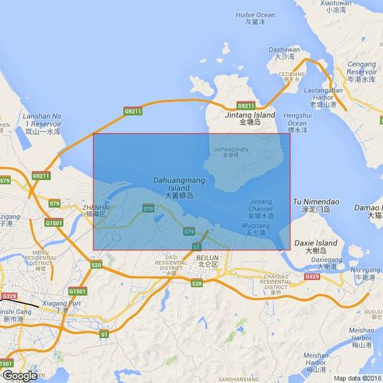 1592 Ningbo Waigang Admiralty Chart
