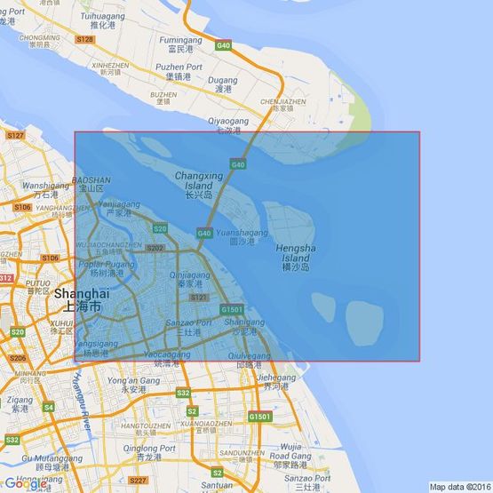 1603 Inner Approaches to Shanghai Admiralty Chart