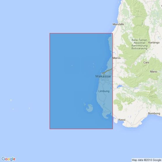 1293 Approaches to Ujungpandang Admiralty Chart
