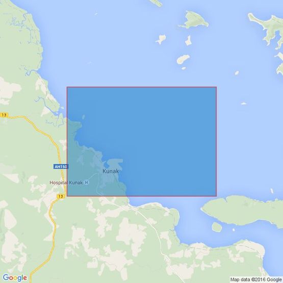 1686 Kunak and Approaches Admiralty Chart