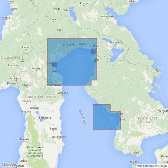 2640 Ports in Teluk Bone Admiralty Chart