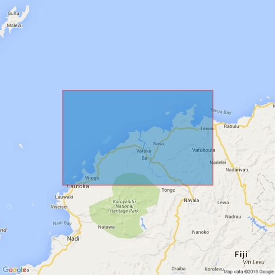 389 Lautoka to Vatia Lailai Admiralty Chart